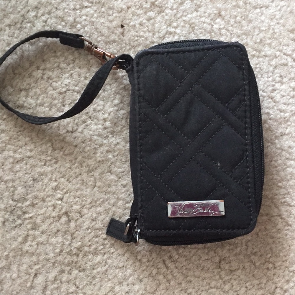 Vera Bradley Black Wrist Wallet